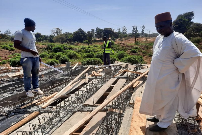 Evolution des travaux du pont qui relie mbideng à Aoudi 0
