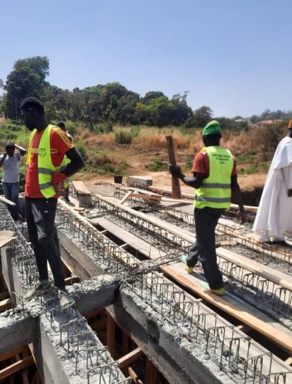 Evolution des travaux du pont qui relie mbideng à Aoudi 4