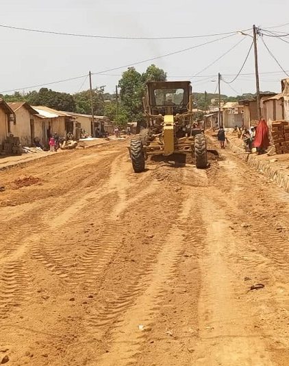 La suite des travaux du tronçon carrefour Aoudi-belaka 1