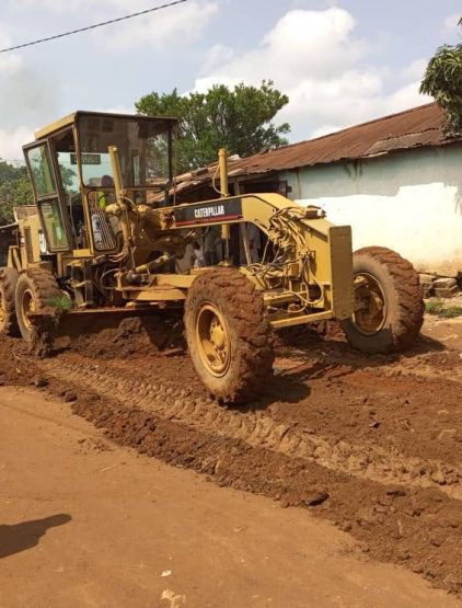 Les travaux de mise en forme de la voix dans le quartier Tapaté Djaouro Labarang! 2