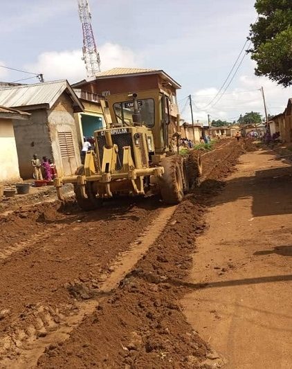 Les travaux de mise en forme de la voix dans le quartier Tapaté Djaouro Labarang!