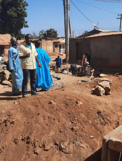 Quartier Haoussa, travaux des caniveaux 1