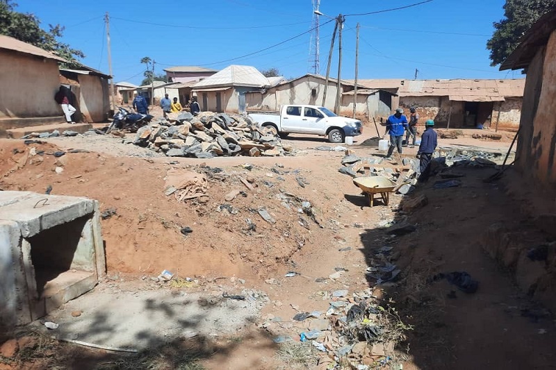 Quartier Haoussa, travaux des caniveaux 5