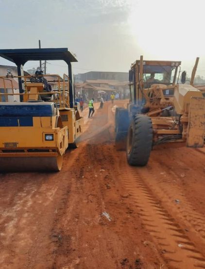 Travaux au niveau du marché Bantai qui sort jusqu&rsquo;au Nord cifan 0