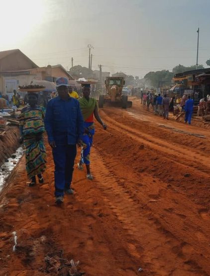 Travaux au niveau du marché Bantai qui sort jusqu&rsquo;au Nord cifan 01