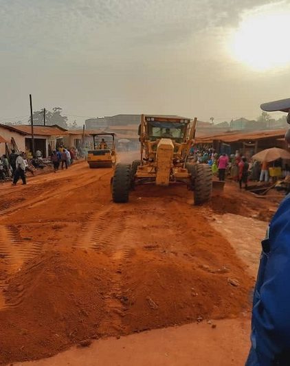 Travaux au niveau du marché Bantai qui sort jusqu&rsquo;au Nord cifan