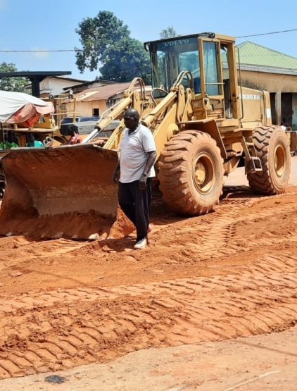 Travaux de remblayage du tronçon du quartier Belaka 0