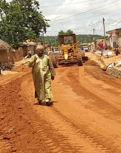 Travaux de remblayage du tronçon du quartier Belaka