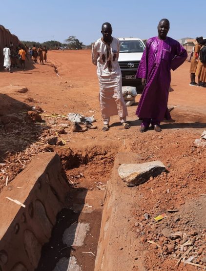 Travaux des caniveaux au niveau du lycée bilingue de Ngaoundéré