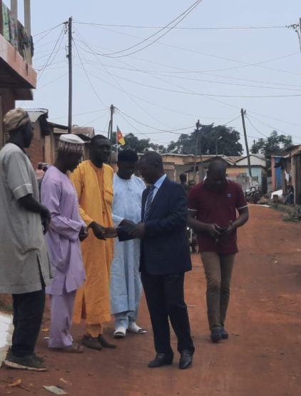 Visite de travaux de curage des caniveaux dans le quartier Haoussa et Belaka 0