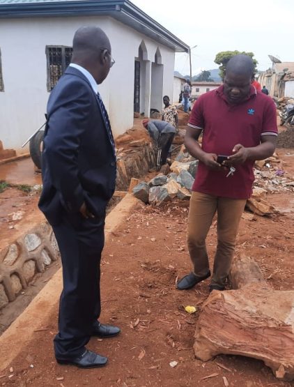 Visite de travaux de curage des caniveaux dans le quartier Haoussa et Belaka 2