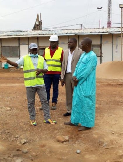 Visite du site des travaux de bitumage de la route de Gada Mabanga 05