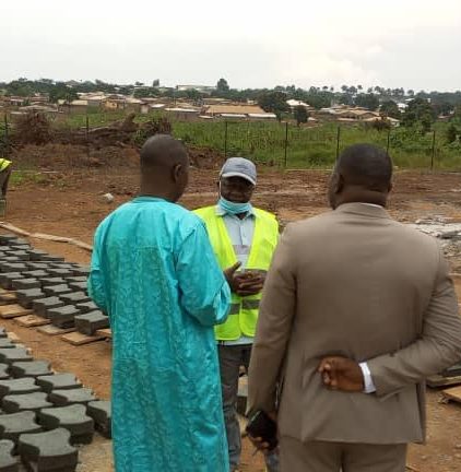 Visite du site des travaux de bitumage de la route de Gada Mabanga 3