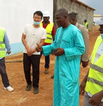 Visite du site des travaux de bitumage de la route de Gada Mabanga