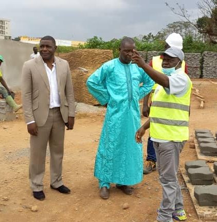 Visite du site des travaux de bitumage de la route de Gada Mabanga 9
