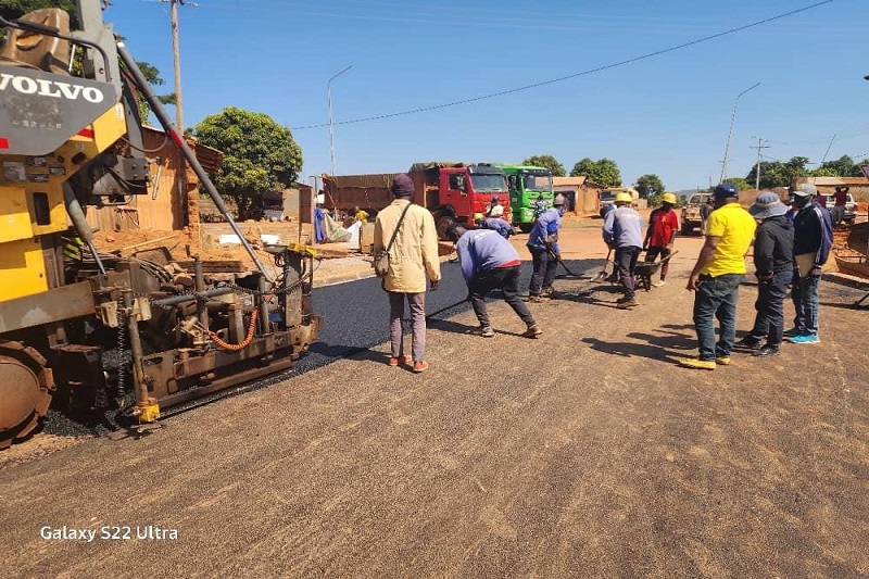 travaux de construction d&rsquo;une voirie structurante dans la ville acc